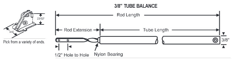 Window Spring Balance and Tube Balances