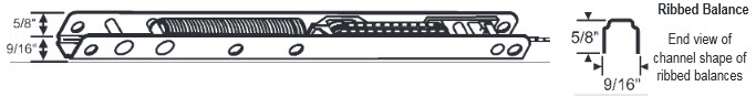 62A Series Channel Window Balance